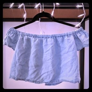Pacsun off the shoulder crop top